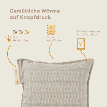 Pleafs Heizkissen Outdoor 45x45cm Grullo, 1 Stk